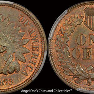 1873 Open 3 PCGS MS66RB