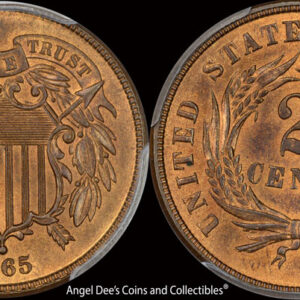 1865 Fancy 5 PCGS MS66RB(PQ)