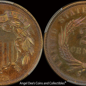 1873 Closed 3 PCGS PR65+RB